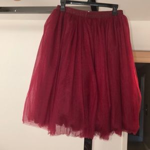 Burgundy Elastic Tulle Tutu by Belle House/Amazon.